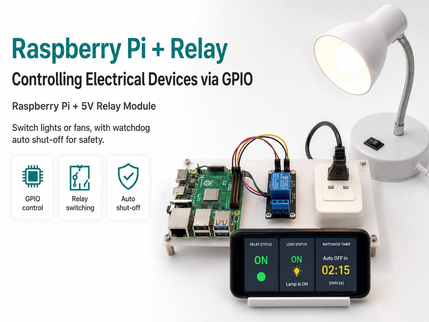 Raspberry Pi + Relay: Controlling Electrical Devices via GPIO