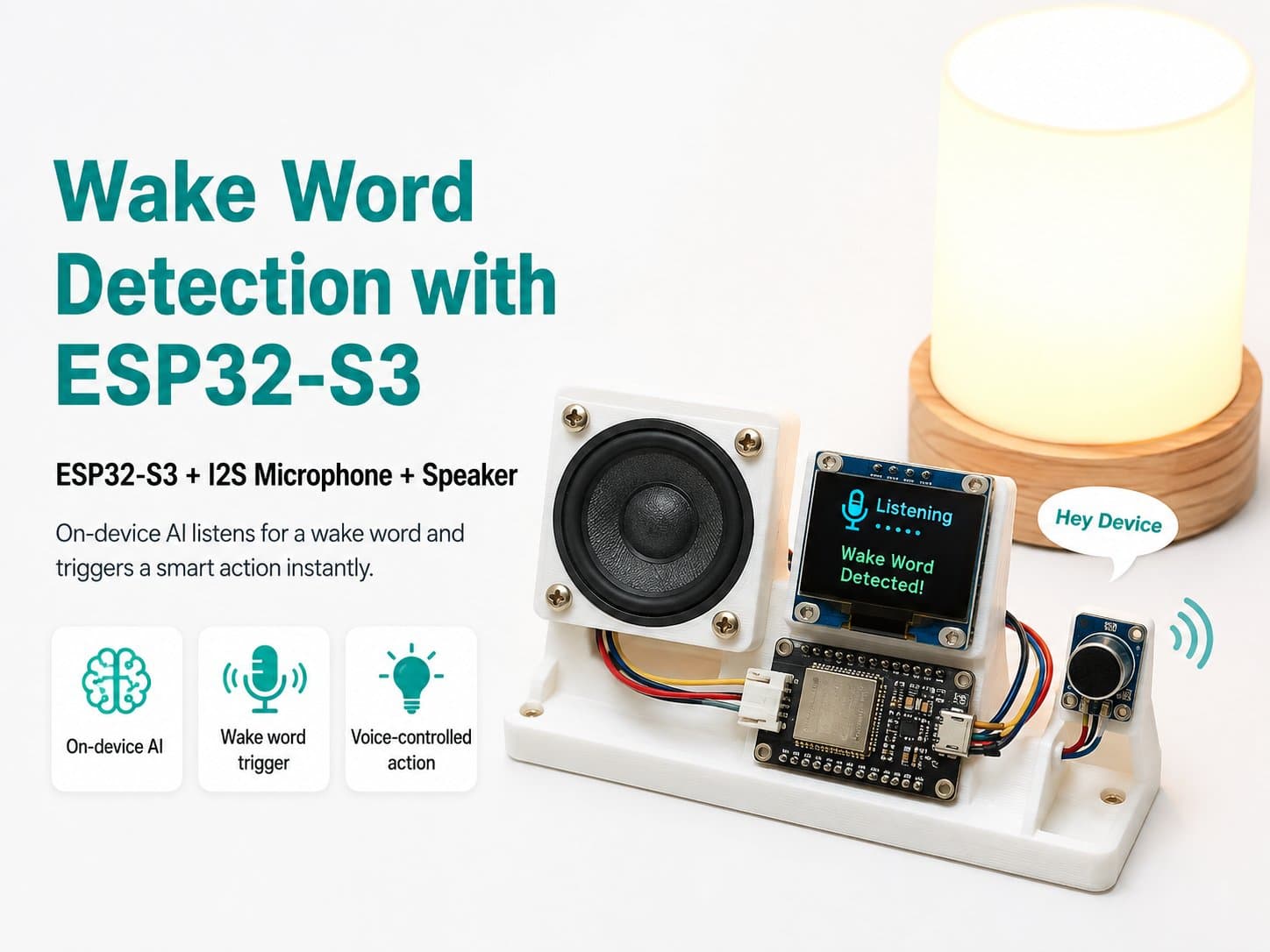 Wake Word Detection with ESP32-S3: A Device That Responds to Voice Commands